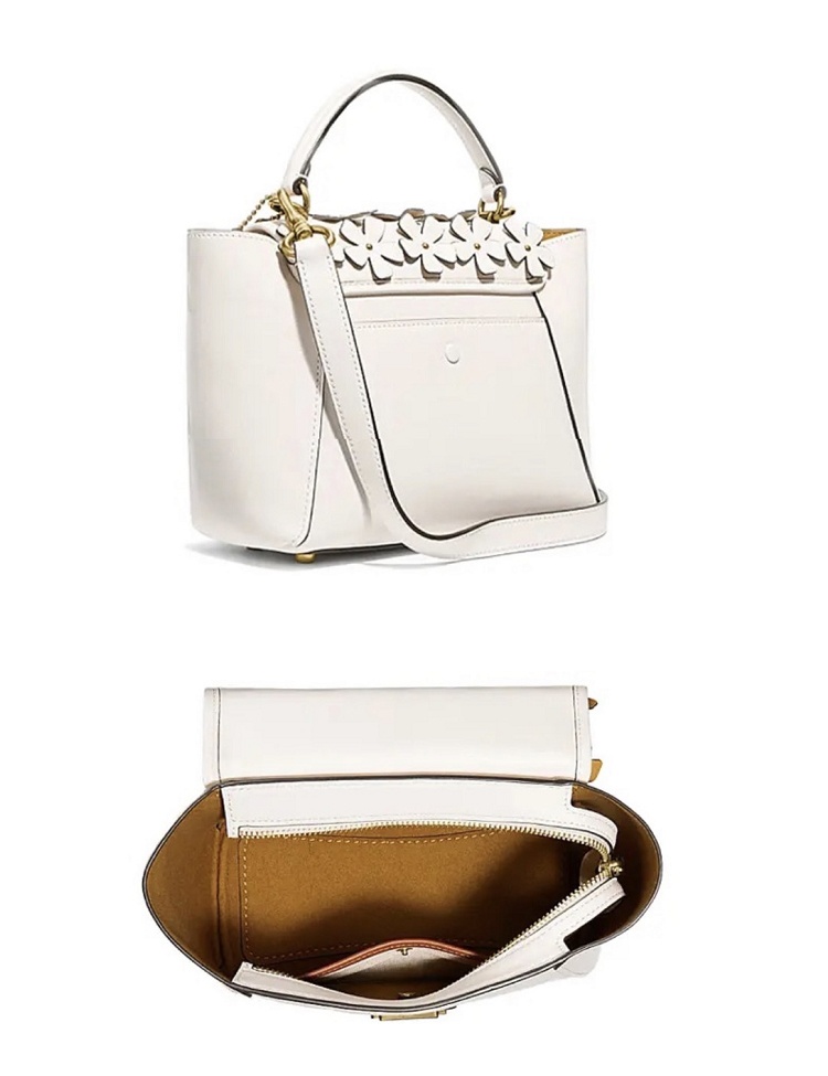 商品Coach|COACH 奥莱款小号女士皮质单肩斜挎手提包 700B4HA 送礼好物,价格¥1695,第2张图片详细描述