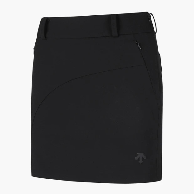 商品【预售商品15天发货】 DESCENTE|高球系列女性侧边松紧带H型裙优雅 DO32WFSK92-BLKG,价格¥959,第13张图片详细描述