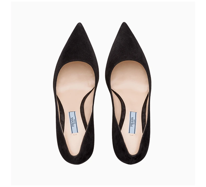 商品Prada|Prada 普拉达 女士黑色皮革高跟鞋 1I834I-008-F0002-F-085,价格¥3818,第6张图片详细描述
