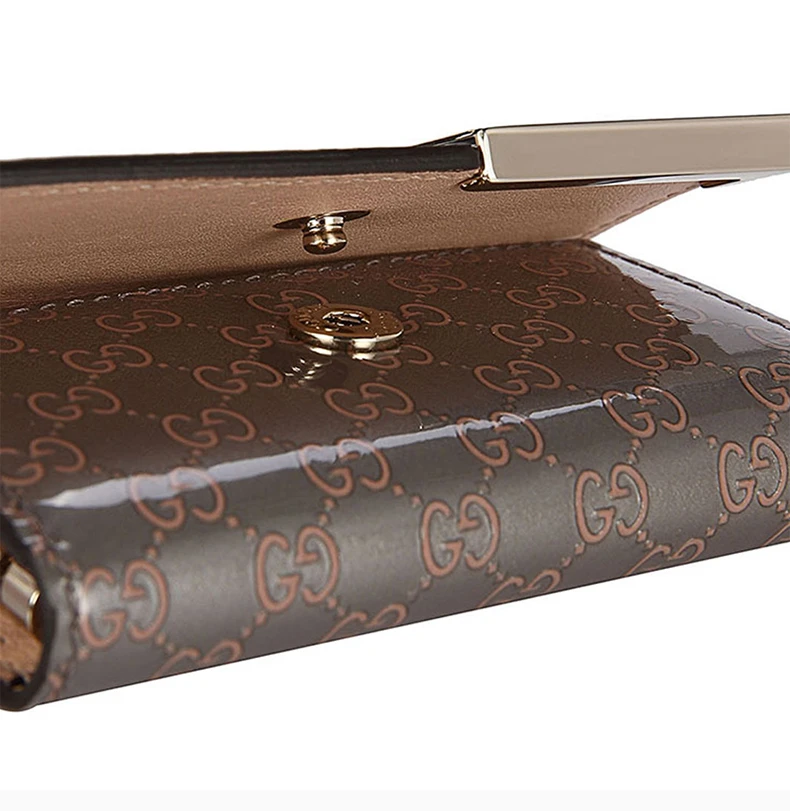 商品[国内直发] Gucci|GUCCI 女士皮革钥匙包 268833-AR91G-1268,价格¥1668,第6张图片详细描述