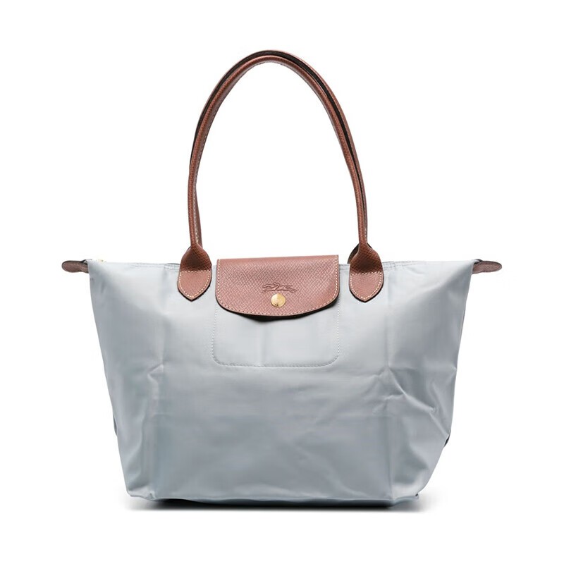 商品Longchamp|珑骧（longchamp）女士中号灰色帆布单肩包 灰色,价格¥973,第2张图片详细描述