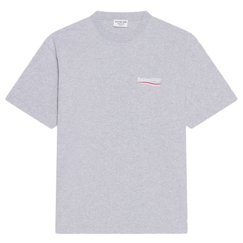 商品Balenciaga|Balenciaga/巴黎世家  女士灰色棉质复古大号T恤641655TKVJ11379,价格¥4362,第4张图片详细描述