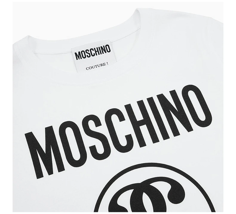 商品[国内直发] Moschino|MOSCHINO 女士白色双问号短袖T恤 EA0710-5540-1001,价格¥1359,第6张图片详细描述