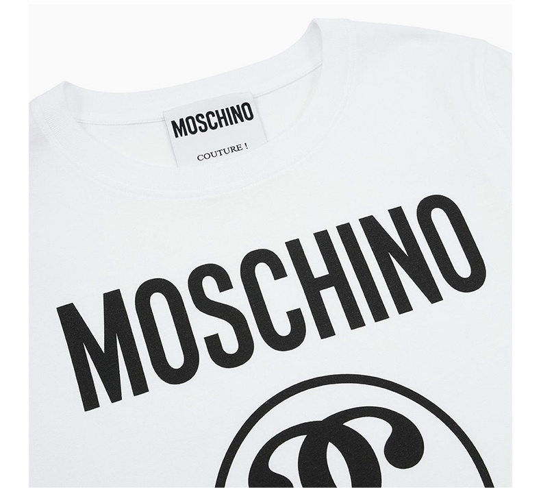 商品[国内直发] Moschino|MOSCHINO 女士白色双问号短袖T恤 EA0710-5540-1001,价格¥1229,第6张图片详细描述