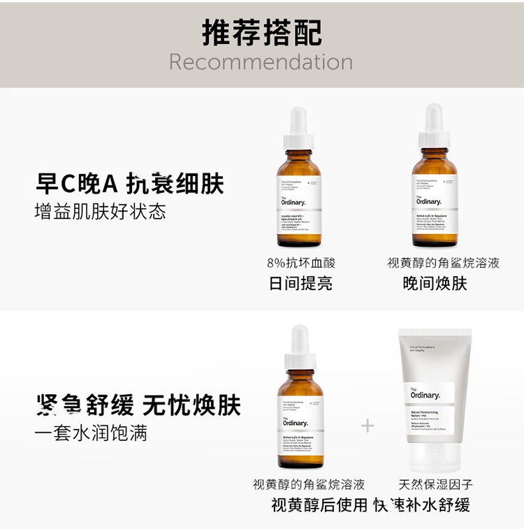 商品The Ordinary|The Ordinary0.5%A醇精华30ml 紧致肌肤,价格¥124,第7张图片详细描述