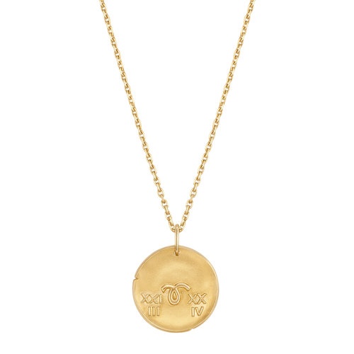 商品Van Cleef & Arpels| Van Cleef & Arpels/梵克雅宝 新款Zodiaque十二星座系列 18K金黄金Arietis白羊座徽章圆形吊坠VCARP7SQ00,价格¥20307,第5张图�片详细描述