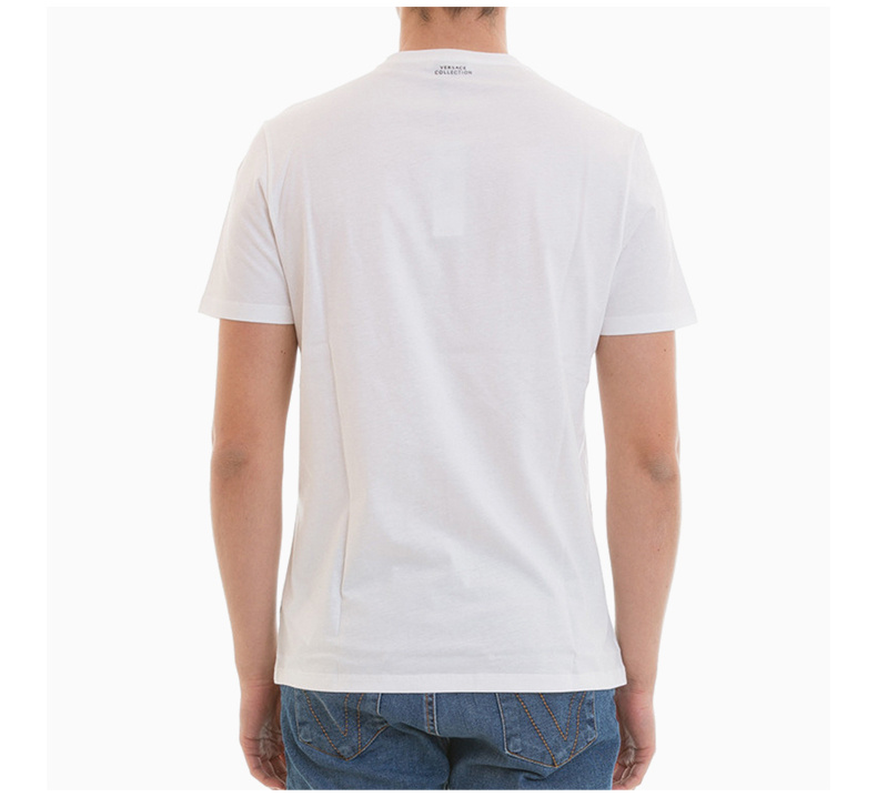 商品Versace|VERSACE COLLECTION 男士希腊字母印花T恤 V800683-VJ00351-V7001,价格¥482,第16张图片详细描述