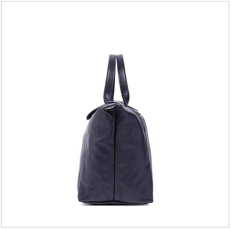 商品Longchamp|Longchamp 珑骧 黑色小羊皮女士手提包 1512737001,价格¥2988,第2张图片详细描述