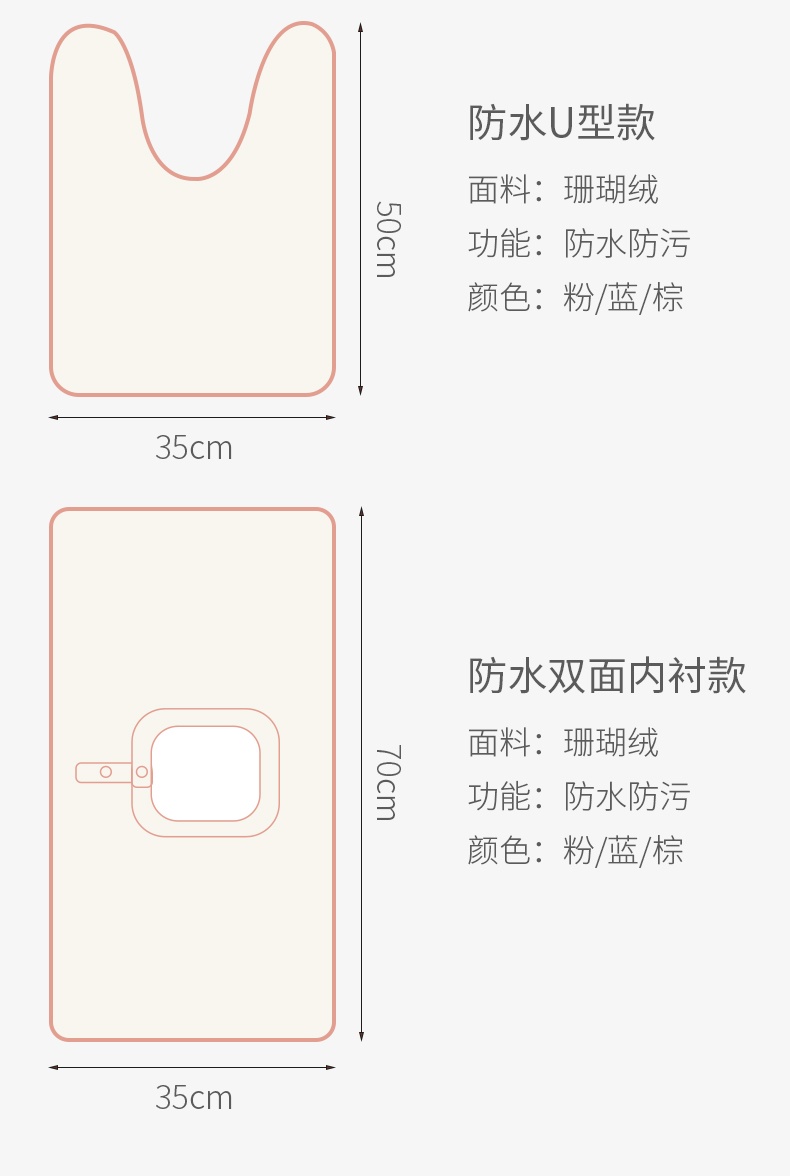 商品[国内直发] INBER|婴蓓INBER 双面防水洗漱巾【升级版】,价格¥30,第13张图片详细描述