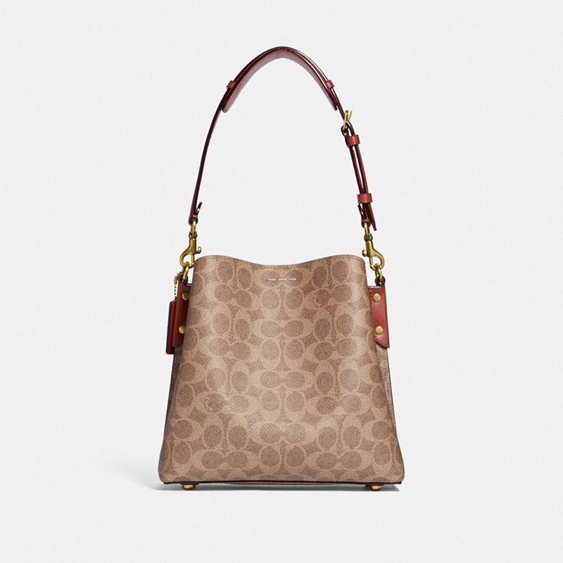 商品Coach|蔻驰女士单肩斜挎包桶包老花包（香港仓发货）,价格¥1989,第11张图片详细描述