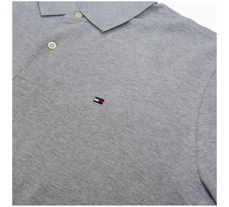 商品[国内直发] Tommy Hilfiger|TOMMY HILFIGER 灰色女士POLO衫 78J8750-031,价格¥374,第7张图片详细描述