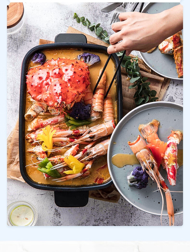 商品[国内直发] Morphy Richards|多功能料理锅蒸煮炒煎锅一体锅MR9018家用多用锅家用电热火锅,价格¥713,第16张图片详细描述