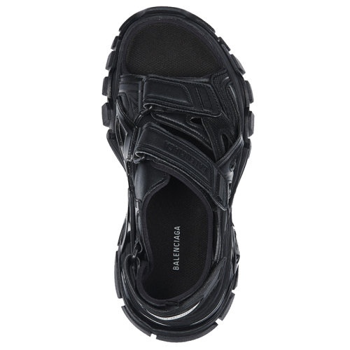 商品Balenciaga|Balenciaga/巴黎世家  TRACK系列 男士黑色氯丁橡胶和橡胶凉鞋617542W2CC11000,价格¥6607,第2张图片详细描述