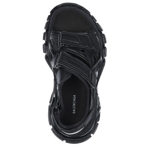 商品Balenciaga|Balenciaga/巴黎世家  TRACK系列 男士黑色氯丁橡胶和橡胶凉鞋617542W2CC11000,价格¥6718,第4张图片详细描述