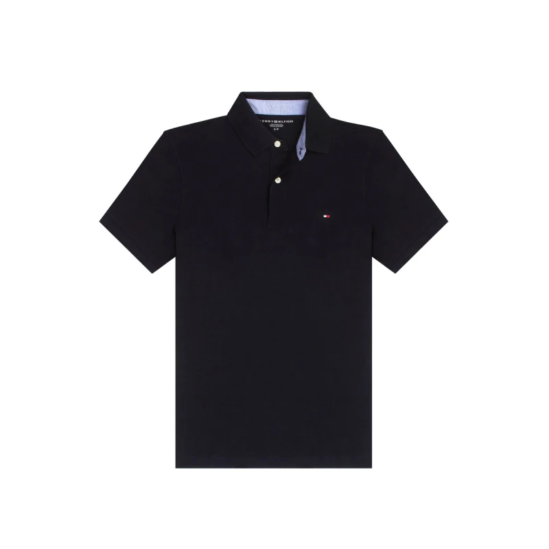 商品[国内直发] Tommy Hilfiger|TOMMY HILFIGER 黑色男士POLO衫 78J8750-411,价格¥449,第1张图片详细描述