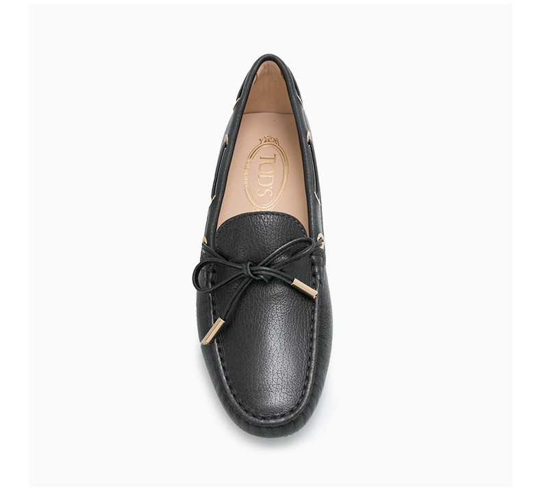 商品Tod's|TOD'S 女士黑色皮革乐福鞋 XXW0FW05030RMMB400,价格¥1904,第9张图片详细描述