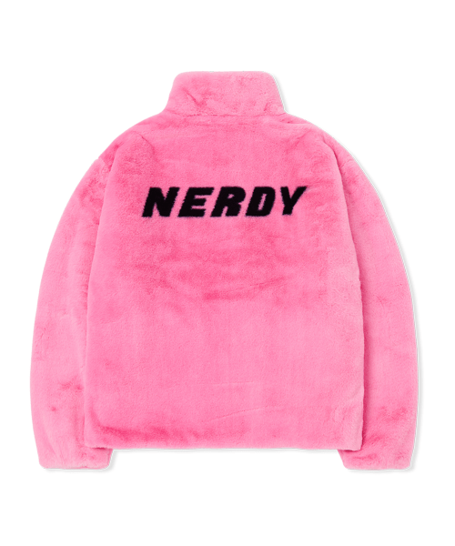 商品NERDY|【享贝家】NERDY 新款男女情侣款运动休闲加绒夹克 黑色\奶白色\粉红色\紫色（预售款，10天发货）PNEW22KJ0401,价格¥459,第7张图片详细描述