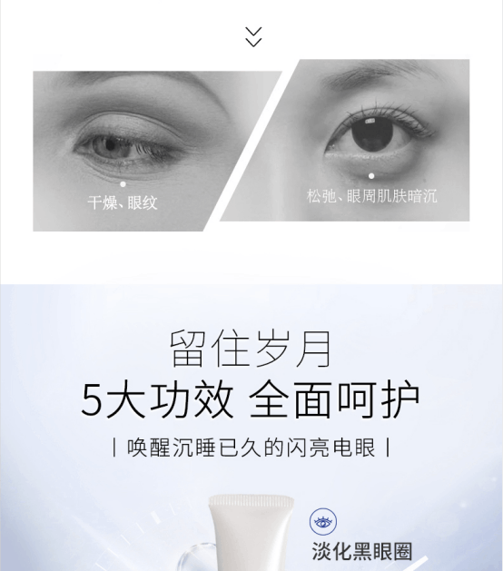 商品[国内直发] HAKURU|白瑠日本抗蓝光眼霜淡化细纹15g,价格¥165,第4张图片详细描述