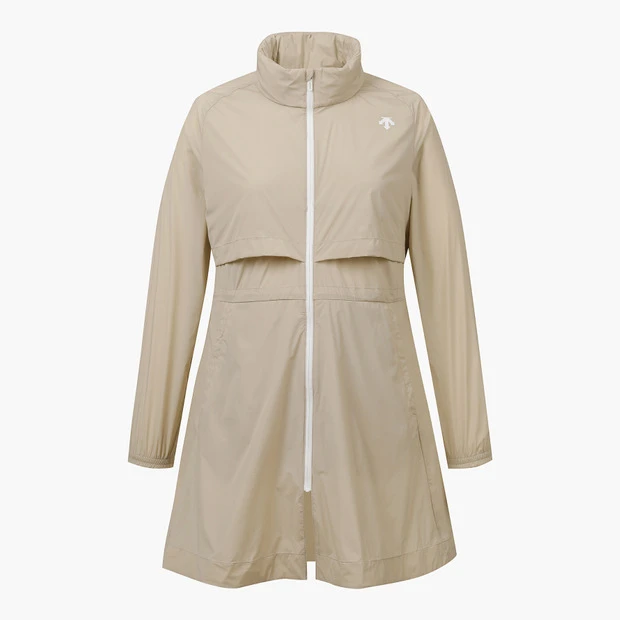 商品【预售商品15天发货】 DESCENTE|GOLF女性轻便长款外套适合春秋季节 DP12WFBL35-DBEG,价格¥1852,第21张图片详细描述