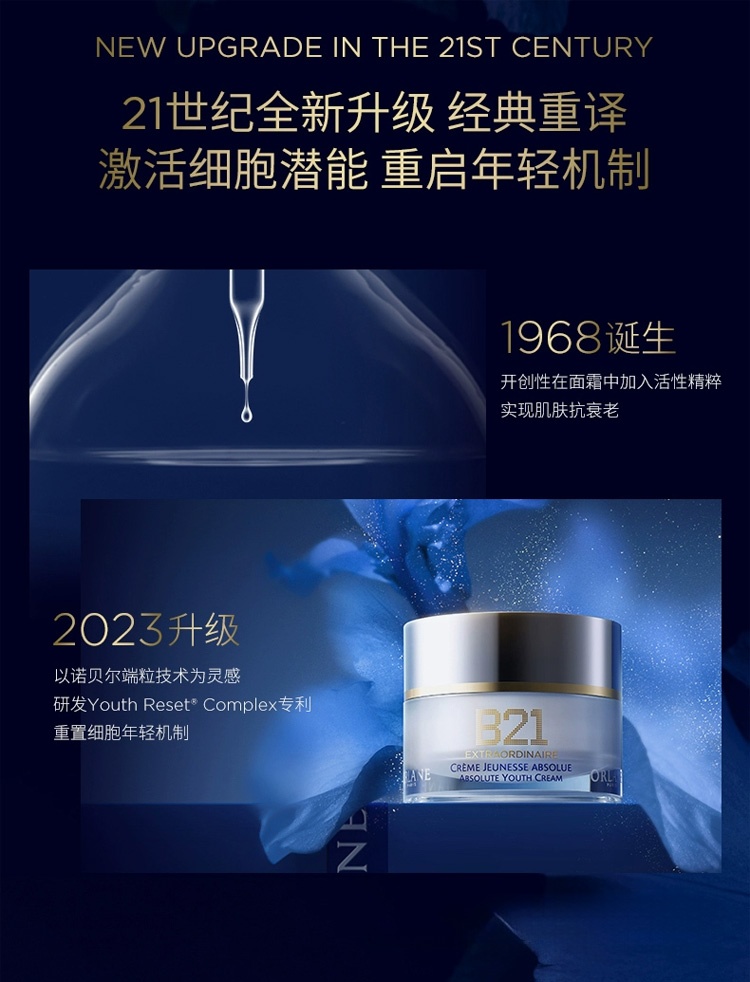 商品Orlane|幽兰 B21传奇面霜50ml 淡纹紧致保湿抗皱精华霜,价格¥990,第10张图片详细描述