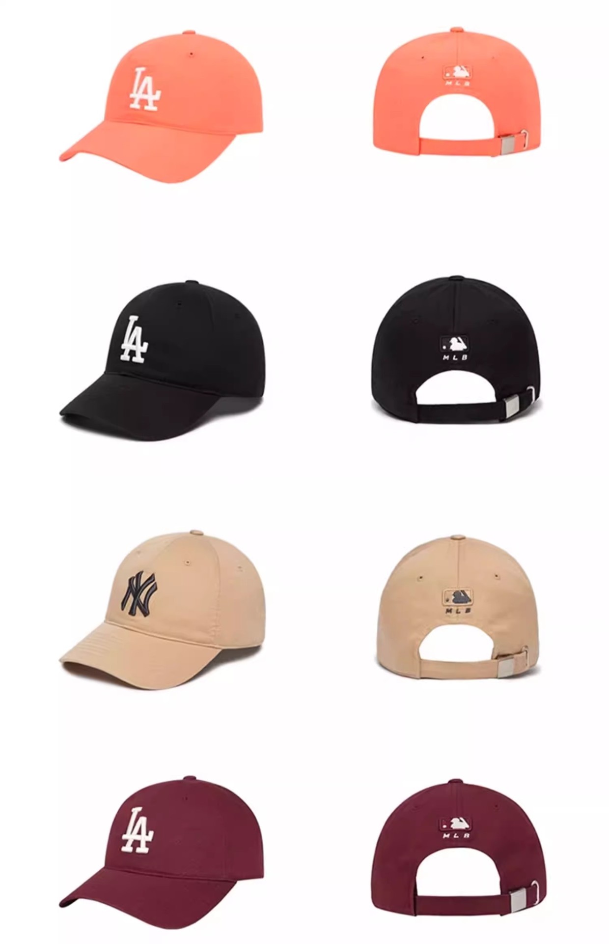 商品MLB|【国内现货】MLB官方男女情侣软顶棒球帽遮阳休闲鸭舌帽明星同款,价格¥343,第6张图片详细描述
