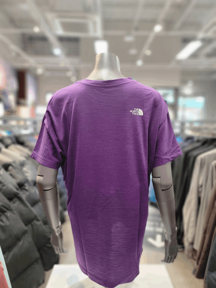 商品The North Face|【Brilliant|包邮包税】北面户外 女士 MERINO 毛 短袖 T恤 NI7UM34G PUR,价格¥296,第4张图片详细描述