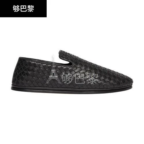 商品Bottega Veneta|【特惠9.0折】包邮包税【预售7天发货】 BV葆蝶家 23秋冬 男士 休闲运动鞋 Intrecciato 皮革拖鞋 BOTVWX2MBCK,价格¥9546,第3张图片详细描述