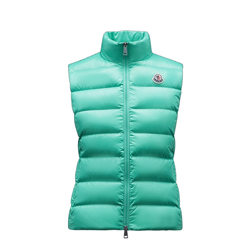 商品Moncler|Moncler/蒙克莱 22年秋冬新款 Ghany系列 女士玉绿色无袖羽绒服马甲H20931A525006895081B,价格¥5848,第2张图片详细描述