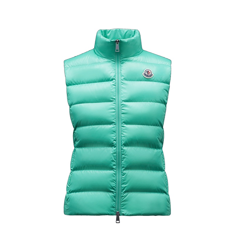 商品Moncler|Moncler/蒙克莱 22年秋冬新款 Ghany系列 女士玉绿色无袖羽绒服马甲H20931A525006895081B,价格¥5845,第2张图片详细描述