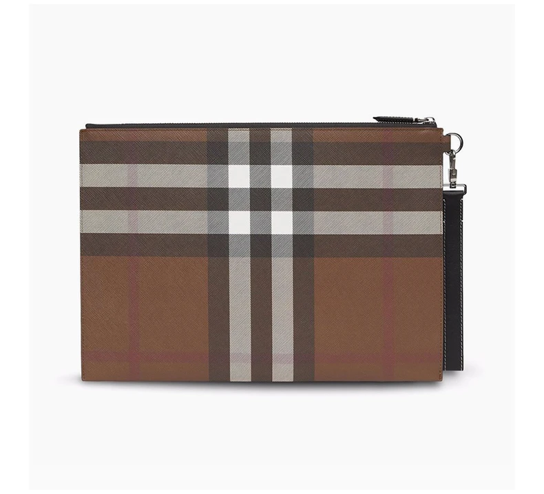 商品Burberry|BURBERRY 格纹男士手拿包 8052794,价格¥3655,第6张图片详细描述