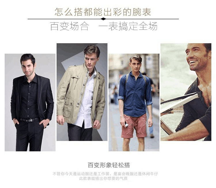商品Emporio Armani|阿玛尼ARMANI 手表男士手表情侣手表时尚商务休闲非机械表多功能男表AR1721,价格¥1319,第3张图片详细描述