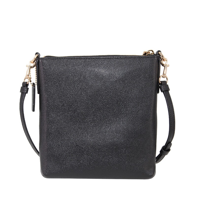 商品[国内直发] Coach|蔻驰COACH女士专柜款黑色皮质单肩斜挎包邮差包 41320 GDBLK,价格¥812,第8张图片详细描述