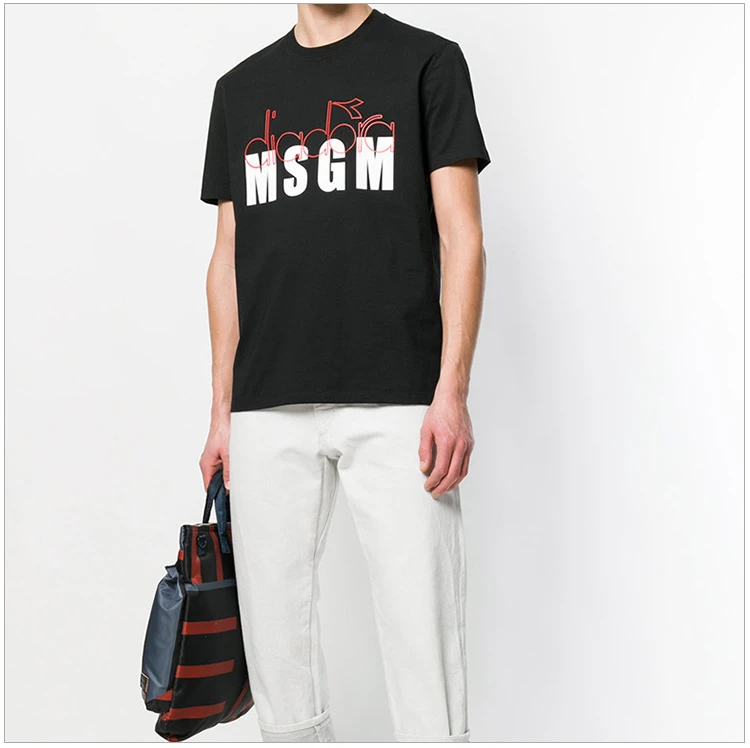 商品[国内直�发] MSGM|MSGM 男士短袖T恤 2440MM310-184195-99,价格¥463,第8张图片详细描述