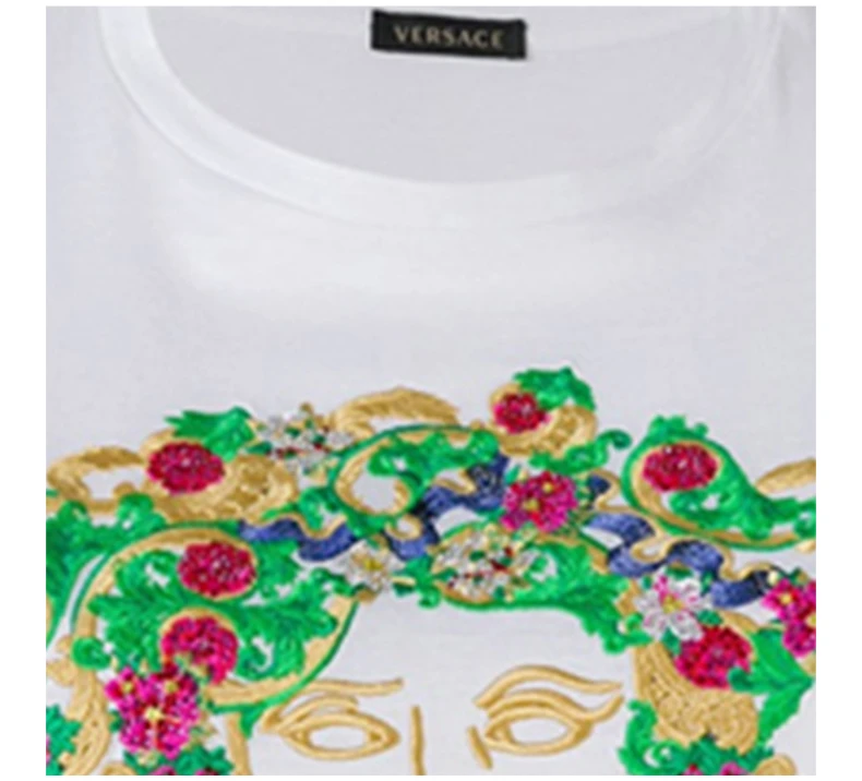 商品Versace|VERSACE 白色女士T恤 A79095-A201952-A1001,价格¥3502,第8张图片详细描述