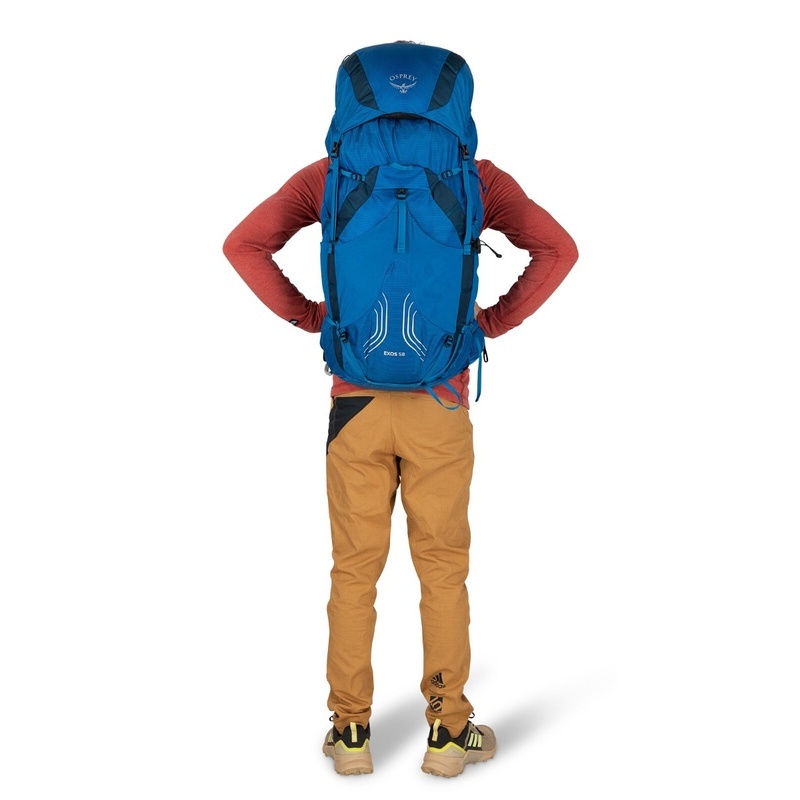 商品Osprey|Osprey小鹰 Exos 58男士炭灰色尼龙超轻背包,价格¥1965,第5张图片详细描述