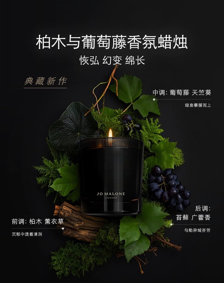 商品Jo Malone London|Jo malone祖马龙馥郁系列香薰200g,价格¥450,第6张图片详细描述