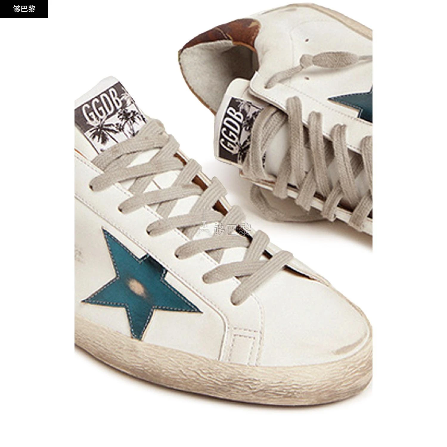 商品Golden Goose|包税【预售7天发货】 GOLDEN GOOSE 23秋冬 男士 休闲运动鞋 Super-Star Classic 运动鞋 GOGJZ4FCWHT,价格¥4659,第6张图片详细描述