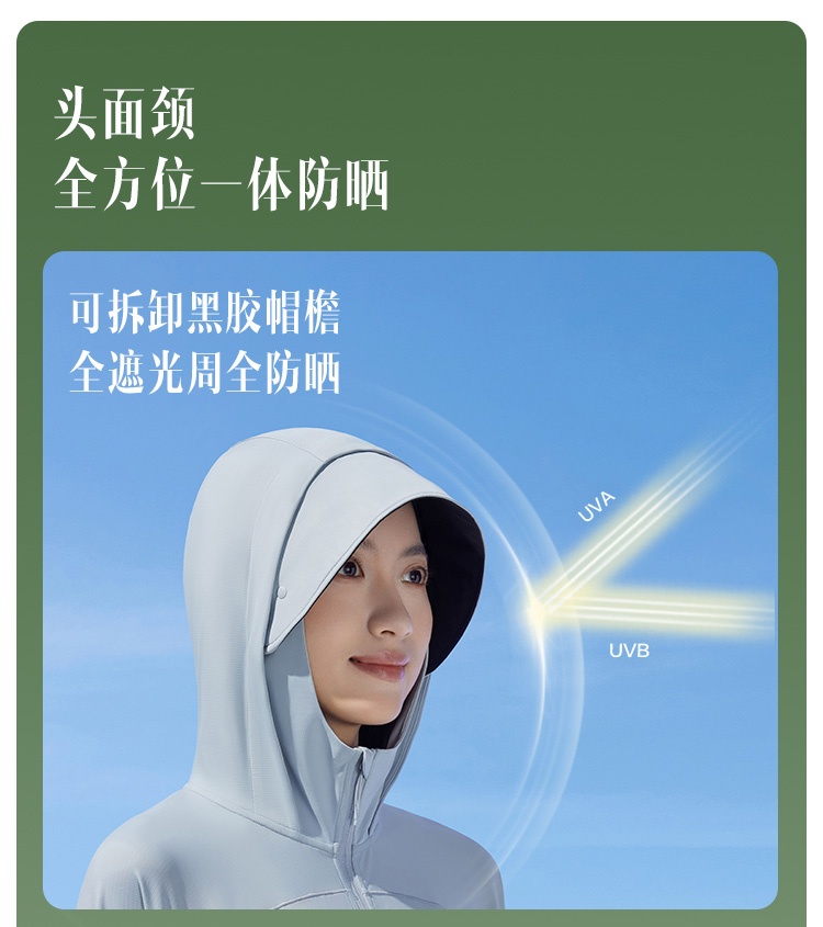 商品[国内直发] Beneunder|蕉下长款防晒衣AL118全身女夏可拆卸防紫外线户外凉感时尚防晒服,价格¥529,第10张图片详细描述