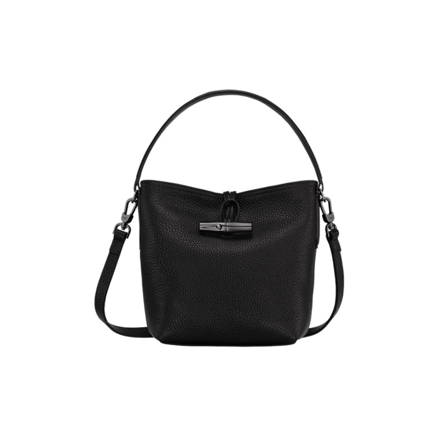 商品[国内直发] Longchamp|【现货】�珑骧女包LONGCHAMP 新款ROSEAU ESSENTIAL17 女士牛皮竹节扣单肩包手提包水桶包灰色小号礼物送女友10159 968 112,价格¥1026,第10张图片详细描述