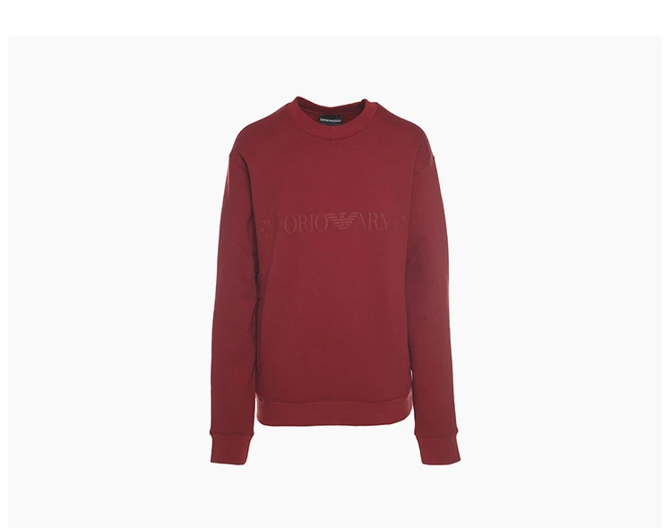 商品[国内直发] Emporio Armani|Emporio Armani 安普里奥 阿玛尼 男士红色纯棉套头上衣 6Y1MB1-1JBHZ-0380,价格¥268,第5张图片详细描述