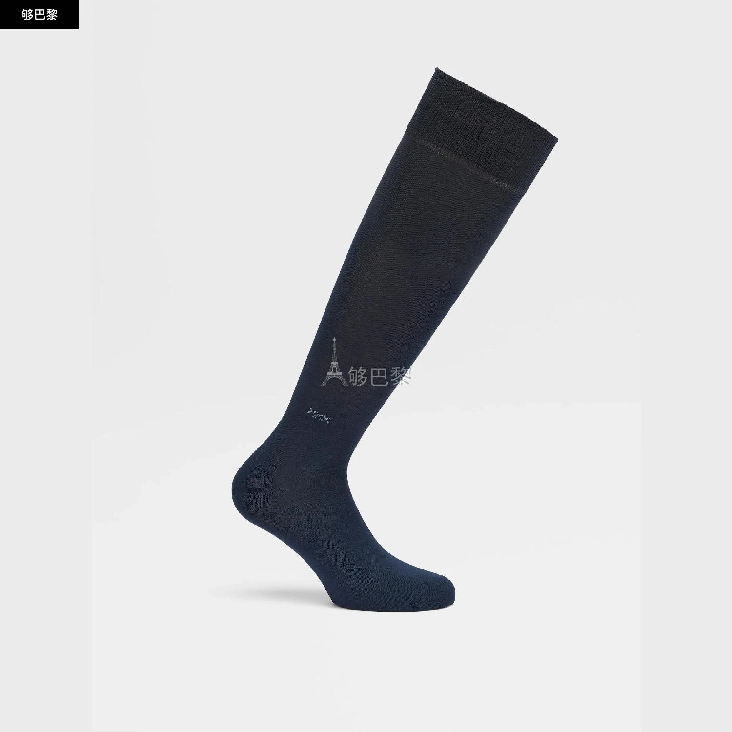 商品Zegna|包邮包税【预售7天发货】 ZEGNA杰尼亚 23秋冬 男士 袜子 BLUE LYOCELL BLEND EVERYDAY TRIPLE X MID CALF SOCKS N5V40-573-422,价格¥557,第6张图片详细描述