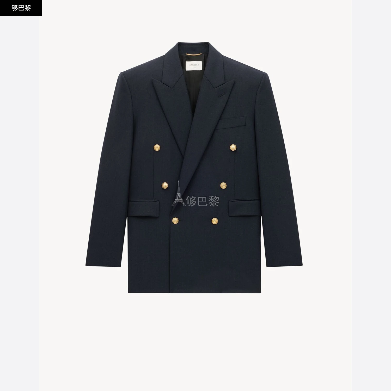 商品Yves Saint Laurent|【预售】 YSL圣罗兰 25春夏 女士 西服外套 斜纹羊毛夹克 834867Y5K324140,价格¥23293,第2张图片详细描述