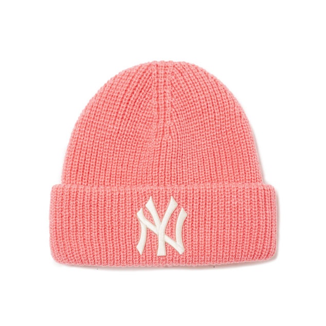 商品MLB|【享贝家】MLB秋冬新款NYlogo男女款毛线帽保暖防风米色\黑色\粉红色均码3ABNM0716-50BGS-FREE,价格¥198,第2张图片详细描述