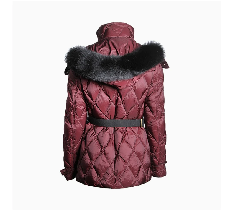 商品[国内直发] Burberry|BURBERRY 砖红色女士羽绒服 3933552,价格¥7798,第4张图片详细描述