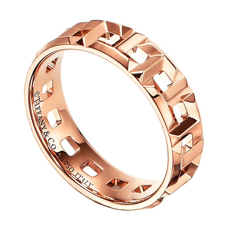 商品Tiffany & Co.|  Tiffany & Co./蒂芙尼 18K金 玫瑰金True 宽式戒指GRP10610,价格¥19438,第2张图片详细描述