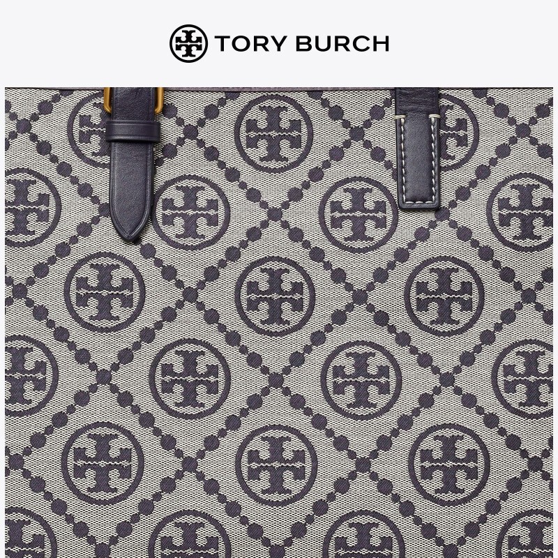 商品[国内直发] Tory Burch|汤丽柏琦TB女包 T MONOGRAM小号拉链单肩托特包女包 145535 榛子棕,价格¥2794,第13张图片详细描述