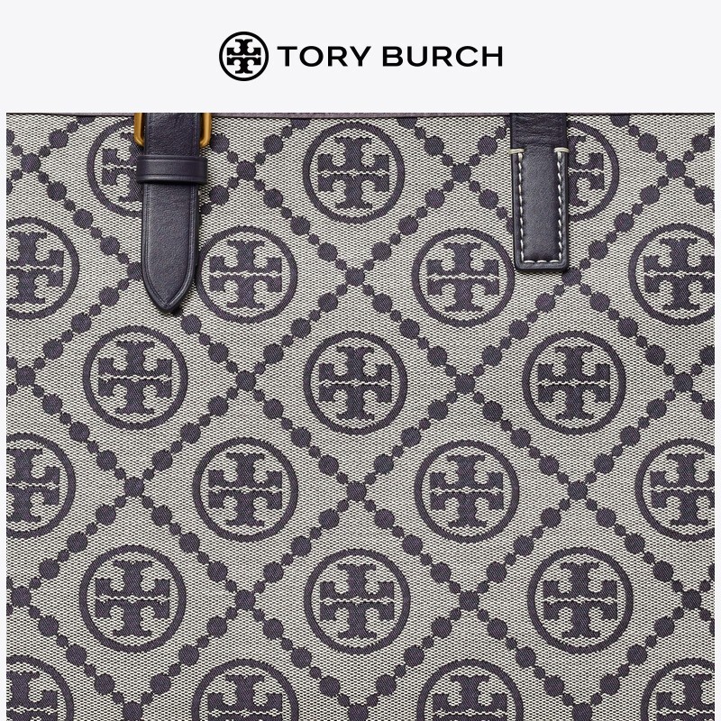 商品[国内直发] Tory Burch|汤丽柏琦TB女包 T MONOGRAM小号拉链单肩托特包女包 145535 榛子棕,价格¥2852,第13张图片详细描述