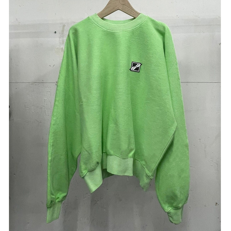 商品We11done|WE11DONE 女士荧光绿徽标圆领卫衣 WD-TS1-21-512-U-NG,价格¥1926,第3张图片详细描述