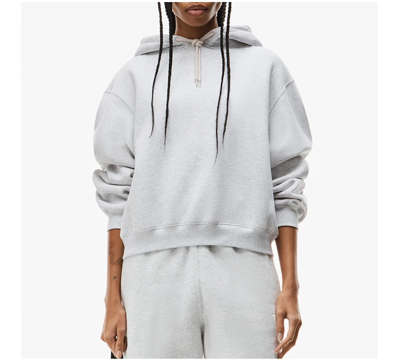 商品Alexander Wang|ALEXANDER WANG 白色女士卫衣/帽衫 4CC3212-053,价格¥1762,第5张图片详细描述