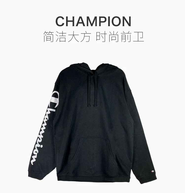 商品[国内直发] CHAMPION|CHAMPION 黑色男士卫衣/帽衫 213181-KK001,价格¥184,第1张图片详细描述